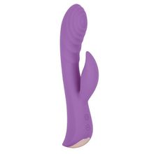 Erokay Фиолетовый вибромассажер-кролик 5  Silicone Ripple Passion - 19,1 см. (фиолетовый)