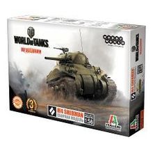 World of Tanks Сборная модель Танк M4 Sherman, 1:56 (1631)