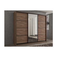 РВ-мебель Шкаф-купе 3-х дверный Кааппи 2 Орех Тьеполло 240х60х230 см