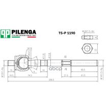 Рулевая Тяга |Перед, Прав, Лев | Lada Largus, Logan, Sandero PILENGA арт. TSP1190