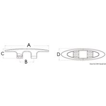 Osculati OOPArt cleat 160 mm, 40.118.16