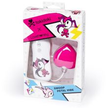 Tokidoki Розовый клиторальный вибростимулятор-сердечко SILICONE PINK HEART CLITORAL VIBRATOR