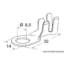 Osculati Eye terminal 6.5 mm, 14.393.01