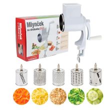Измельчитель для орехов, сыра и овощей механический (металл) Mlyncek 5 в 1