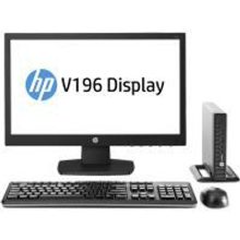 Комплект: HP 260 G1 Mini (W4A60ES) настольный ПК + HP V196 монитор, экран 18.5"