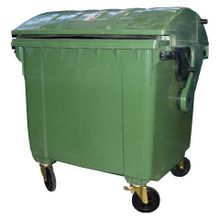 Контейнер для мусора пластиковый 1100 литров(с круглой крышкой)