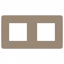 Рамка 2 поста UNICA STUDIO, песочный |  код. NU280427 |  Schneider Electric