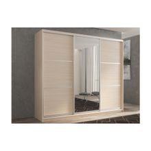 РВ-мебель Шкаф-купе 3-х дверный Кааппи 2 Дуб молочный 240х60х230 см