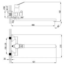 Смеситель Milardo Ukon UKOSBLCM10