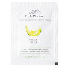 Эликсир для интимного ухода Triple Pleasure  Медовая дыня  - 3 мл.