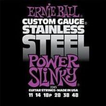 P02245 Power Slinky Steel Комплект струн для электрогитары, сталь, 11-48, Ernie Ball