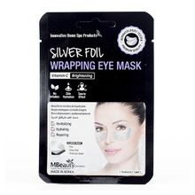 MBEAUTY Восстанавливающие серебряные патчи для области вокруг глаз с витамином С Silver Foil Wrapping Eye Mask 1 пара
