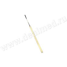 Шпатель глазной желобовидный изогнутый немагнитный, ММИЗ, Россия