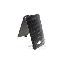 Чехол-книжка STL для HTC Butterfly X920e крокодил чёрный