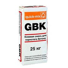 Тонкослойная клеевая смесь для ячеистого бетона GBK 25 кг. Quick-Mix