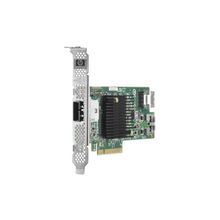 HP H222 SAS SATA Host Bus Adapter for P2000 G3 SAS (AW592A) and tapes (8 link: 1 ext (SFF8088) & 1 int (SFF8087).) PCI-E, incl. h h & f h. brckts for Gen.8 servers p n: 650926-B21