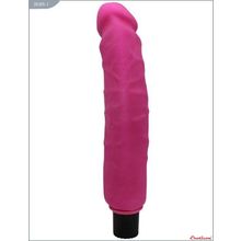 Eroticon Розовый вибратор  из ультраскин - 22,5 см. (розовый)