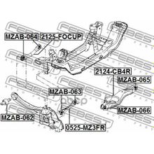 Рычаг Подвески Нижний | Зад Прав Лев | Ford Focus Cb4 2008-2011 [Eu] Febest арт. 2124CB4R