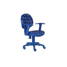 Кресло CH-BL356AXSN Dogs-Bl (синий пластик, ткань собачки на синем фоне)
