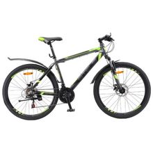 Велосипед STELS Navigator 600 MD 26 V020 (2018) 18" Антрацитовый-лайм LU070118