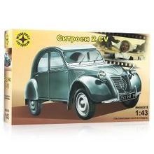 МОДЕЛИСТ Сборная модель Автомобиль Ситроен 2CV, 1:43 (604318)