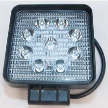 Китай AE27S-9LED-55HC Фара светодиодная дополнительная квадратная, направленный свет, 9 диодов, 27W, (110х55х140) 12 24V AVTOELECTRICA диод