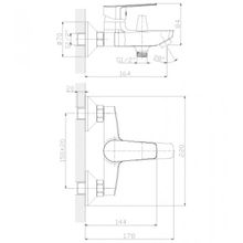 Смеситель Rossinka S35-31 для ванны