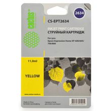 Картридж струйный Cactus CS-EPT2634 желтый (11мл) для Epson Expression Home XP-600 605 700 800