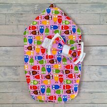 СуперМаМкет Конверт на выписку JustCute "Совы розовые" + бант (лето) JCL-SOV-R-BT