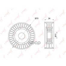 Ролик Натяжной Приводного Ремня Audi A4 1.8tfsi-2.0tfsi 07-   Q5 2.0tfsi 08-   Vw Amarok 2.0tfsi 10- LYNXauto арт. PB5293
