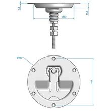 Roca Задрайка компрессионная Roca 422040 120 мм без ригеля