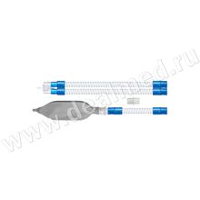 Контур дыхательный, 1.6 м (педиатрический, гофрированный, ID 15 мм, доп. шланг 0.8 м, резервный мешок 1.0), Китай