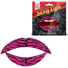 Lip Tattoo Тигровый розовый розовый с черным