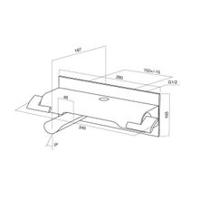 Am.Pm Смеситель Admire F101000B для ванны и душа