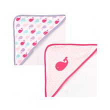 Luvable Friends с капюшоном Кит 2 шт розовое