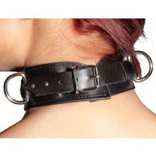 Orion BDSM- ошейник Leather Collar (черный)