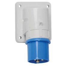 Bals Вилка настенная Bals 261 230 В 16 А 3 полюса IP44 винтовые клеммы серо-синяя