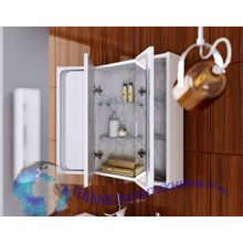 Милан шкаф-зеркало с подсветкой, цвет белый Mil.04.08,