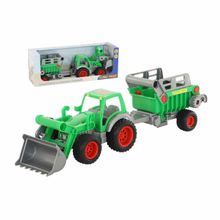 Фермер-техник, трактор-погрузчик с полуприцепом №2 (в коробке)