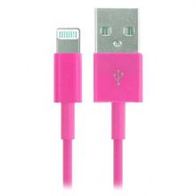 Кабель USB 2.0 Am=>Apple 8 pin Lightning, 1.2 м, розовый, SmartBuy (iK-512c pink)