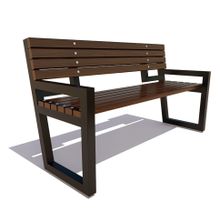 Скамейка уличная «МУРОМ» (1,2 м (34 кг.))