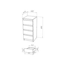 ПМ: НК-Мебель Комод с 4-я ящиками Штерн