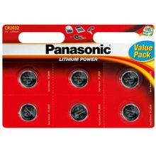 Panasonic Lithium Power CR-2032EL 6BW CR2032 BL6