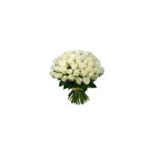 Букет из 51 белой розы -  70см "Happy white desire"