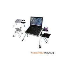 Столик для ноутбука kromax SATELLITE-10, наклон до 45°, столешница 36х25 см, держатель для стакана, max 10 кг
