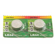 Батарейка Alkaline Cell Perfeo LR44-10BL (357A. AG13), 2шт в блистере