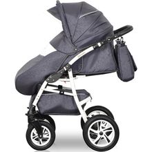 Caretto 2 в 1 Adriano бирюза белая кожа