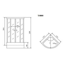 Timo Душевая кабина T-8800 F