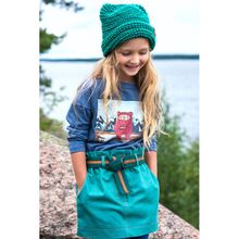 Leya.me Юбка джинсовая зеленая ALD 022