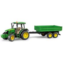 Bruder Трактор John Deere 5115M с прицепом 02-108